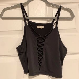 Urban Outfitters Cross Crop Top